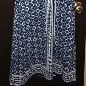 Max Studio - Blue/white Print Maxi Dress